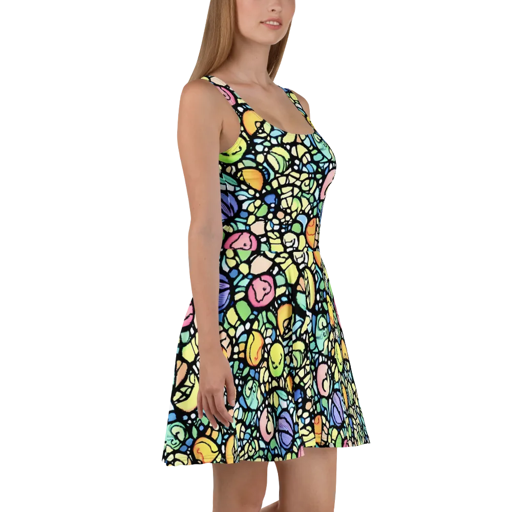 Juicy Geometry on Skater Dress — Right