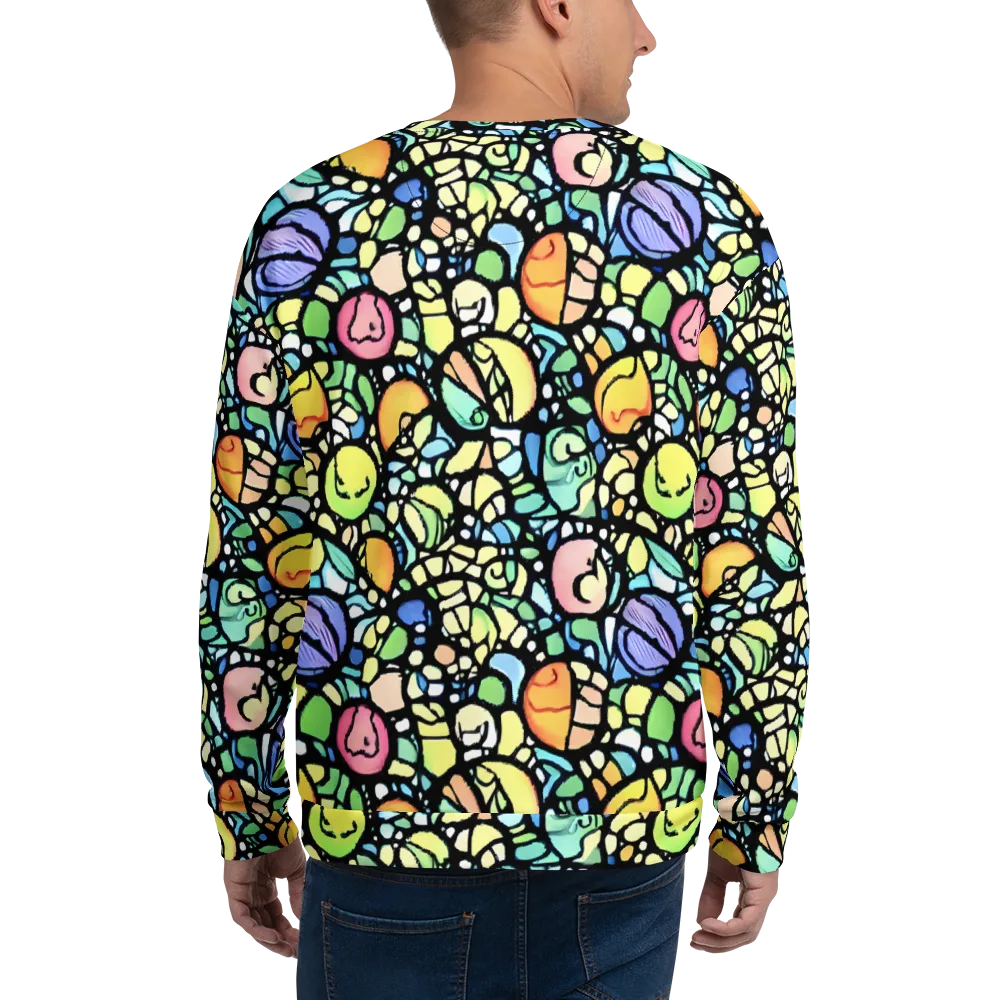Juicy Geometry on Sweatshirt — Back