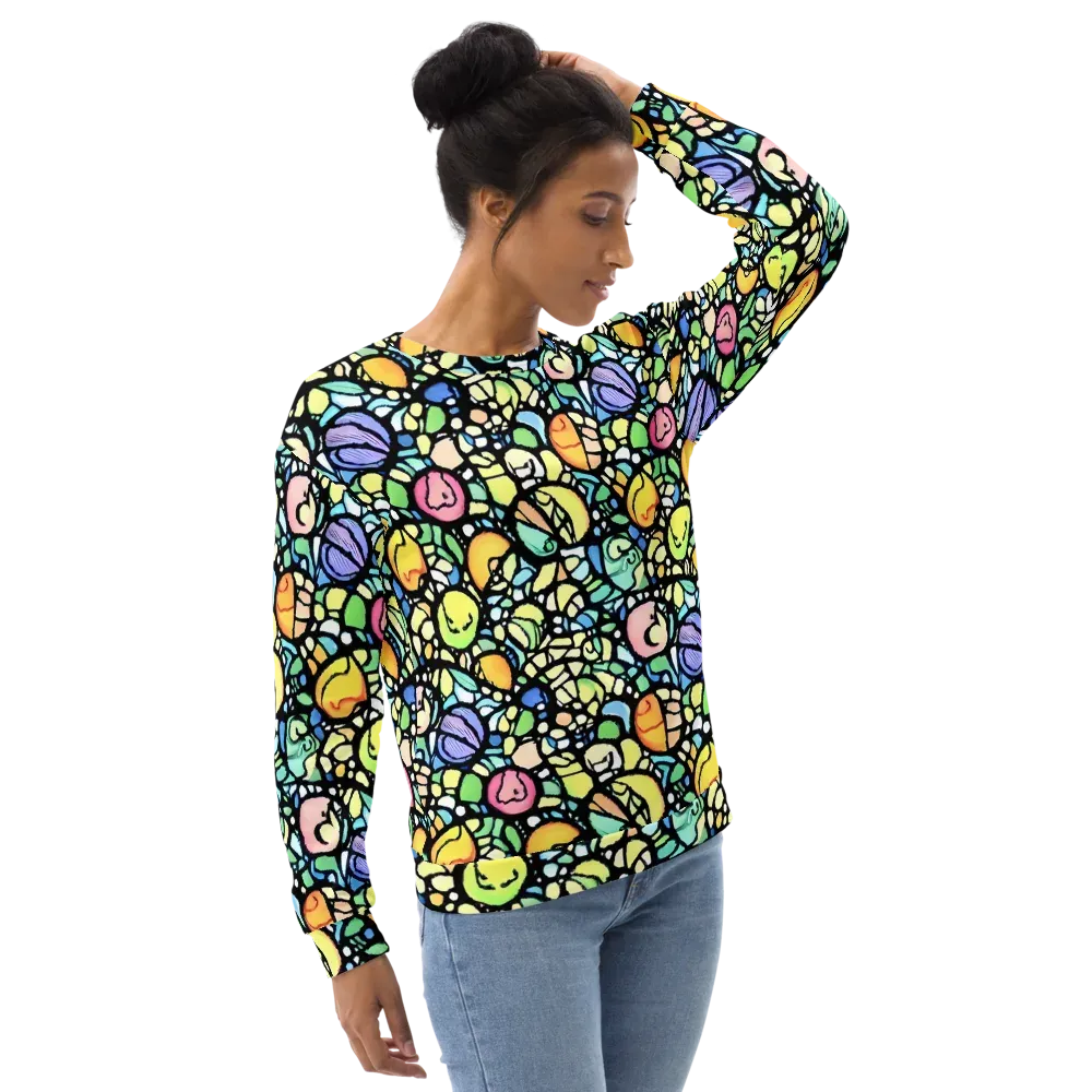 Juicy Geometry on Sweatshirt — Right Front