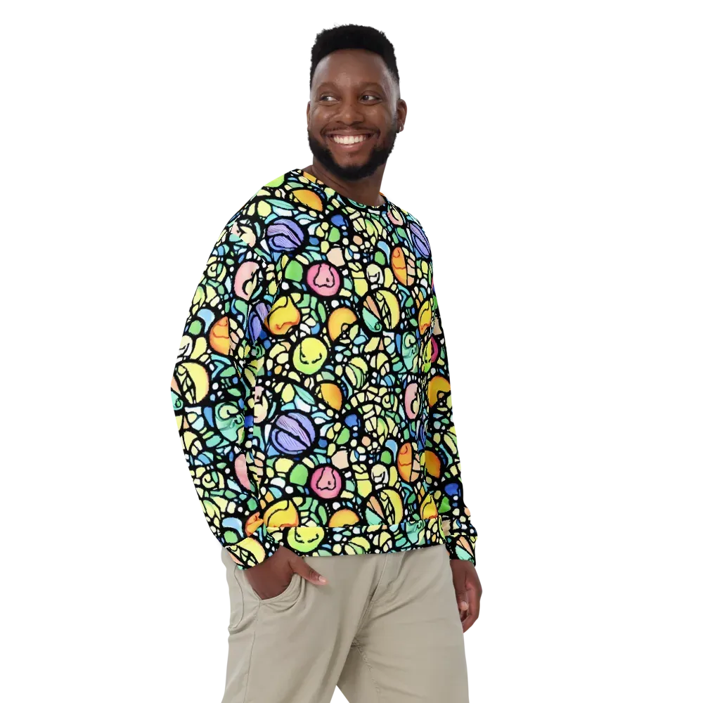 Juicy Geometry on Sweatshirt — Front