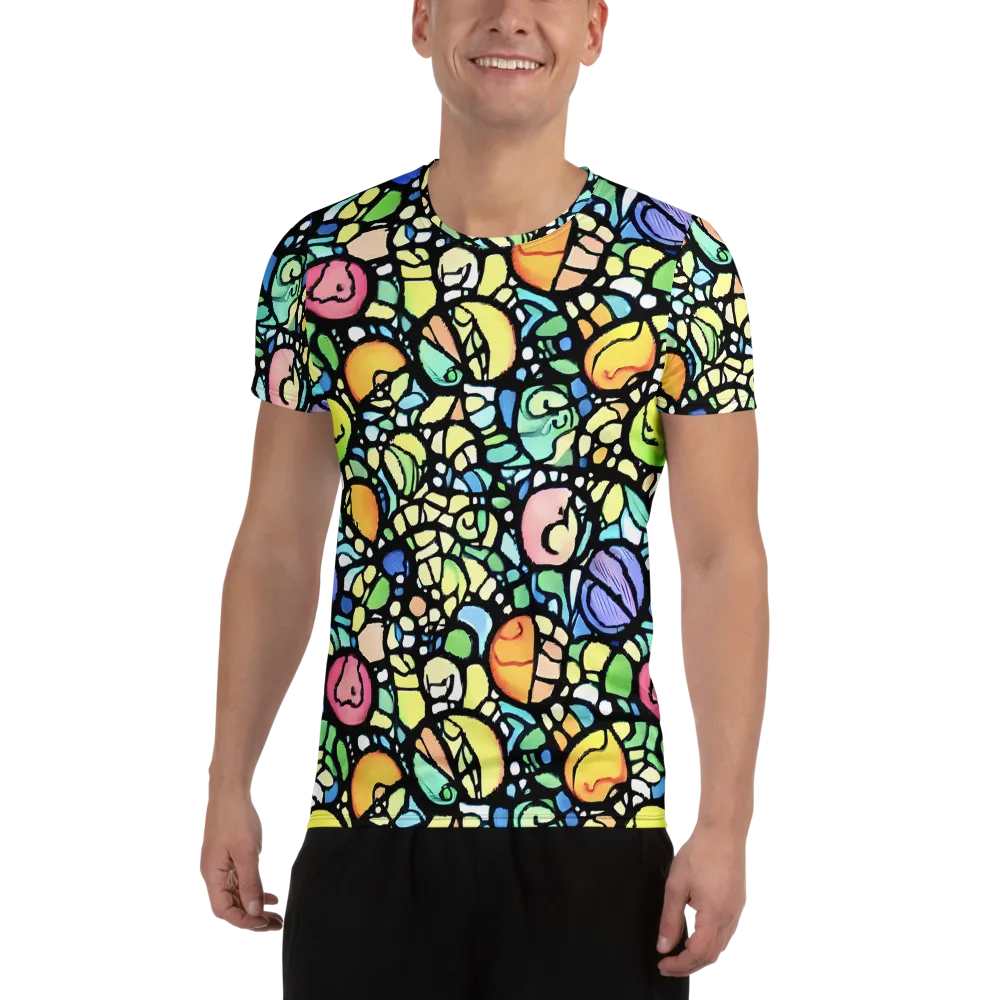 Juicy Geometry on Men's Athletic T-Shirt — Front