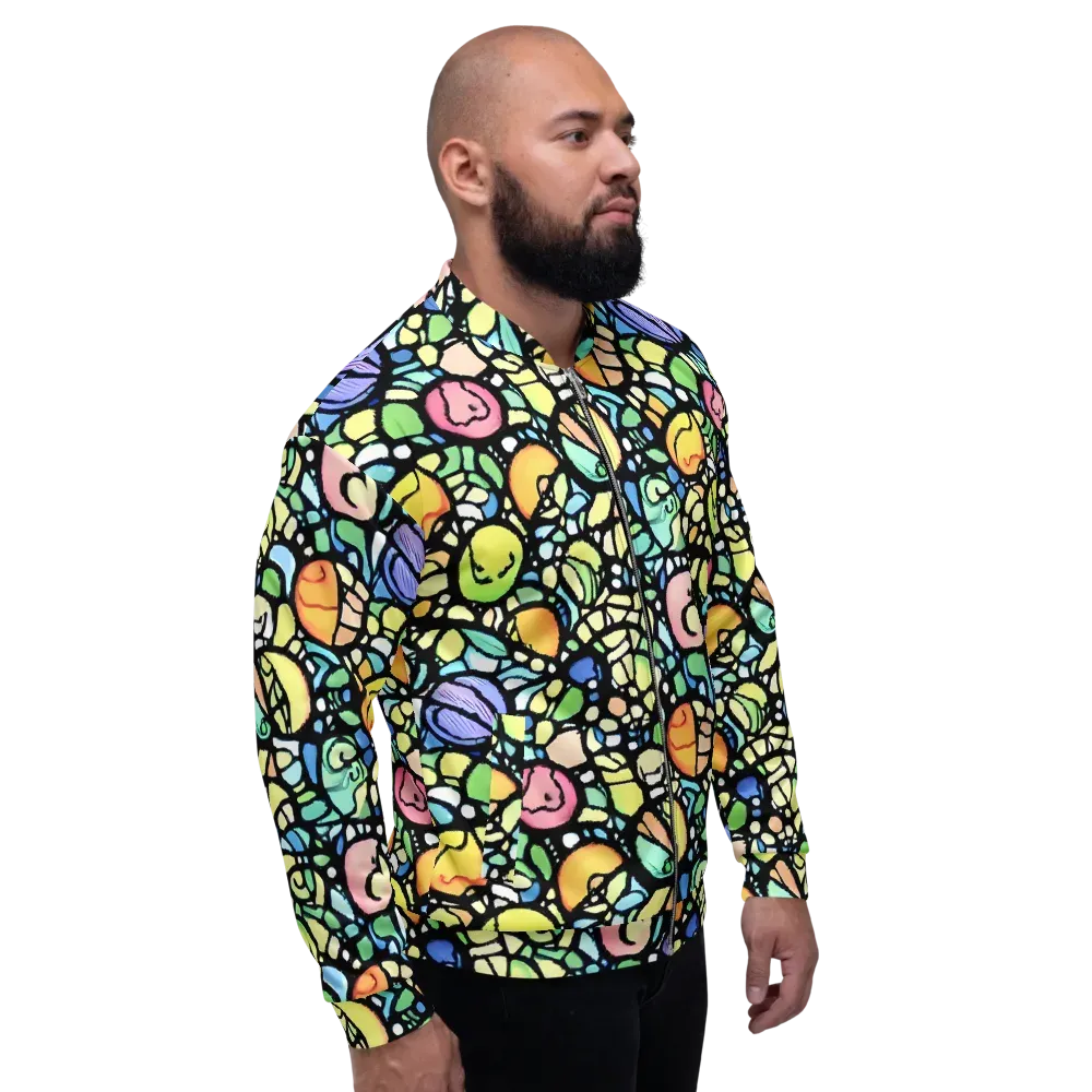 Juicy Geometry on Bomber Jacket — Right