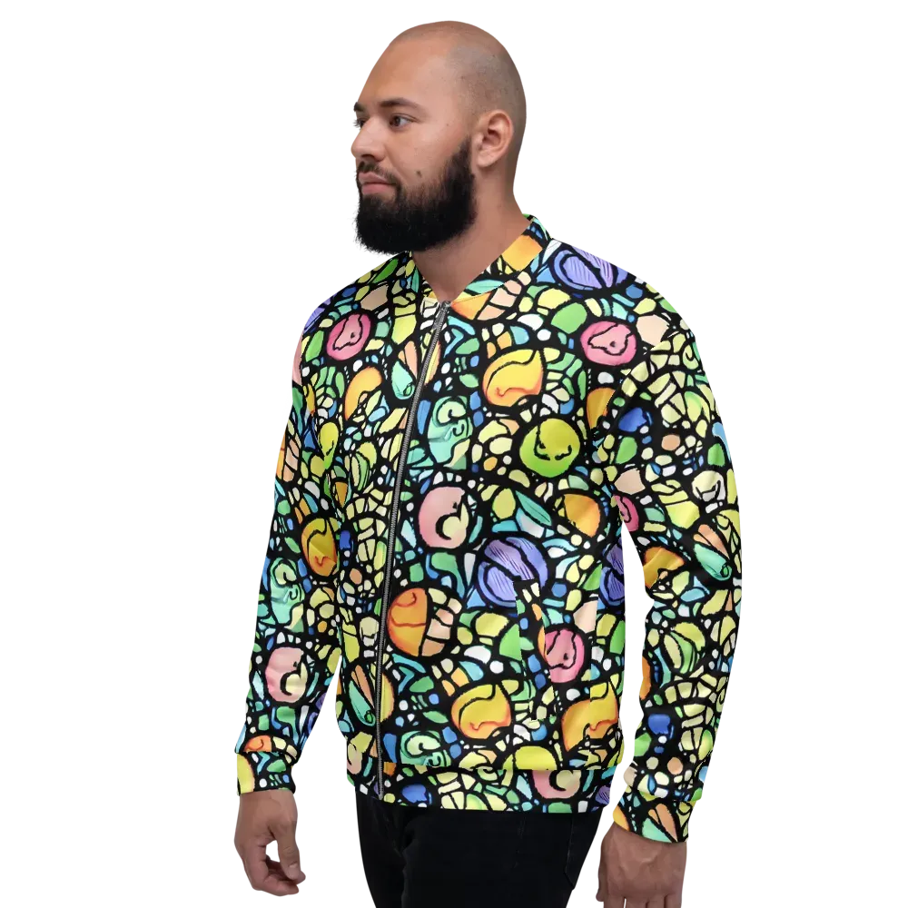 Juicy Geometry on Bomber Jacket — Left