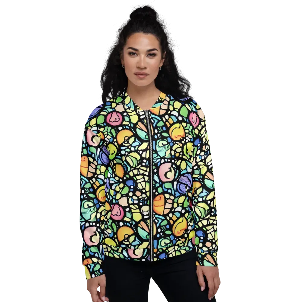 Juicy Geometry on Bomber Jacket — Front