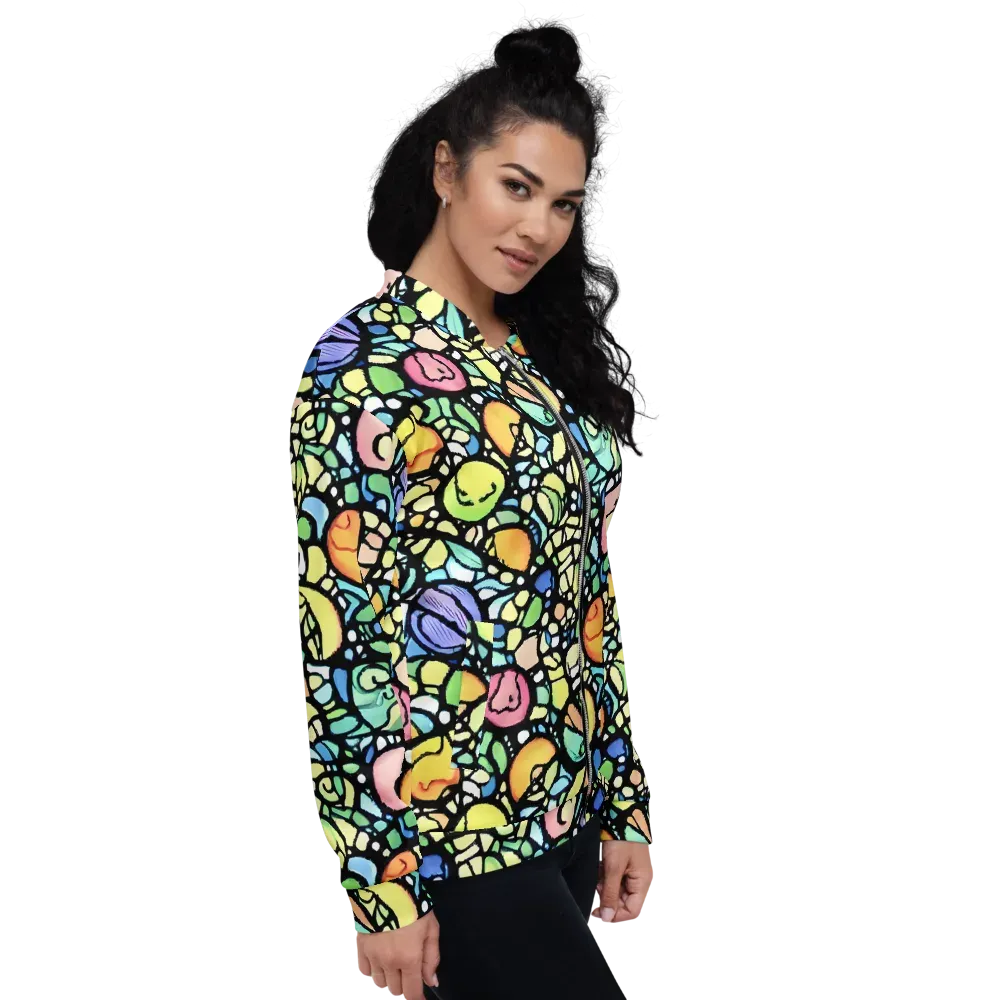Juicy Geometry on Bomber Jacket — Right