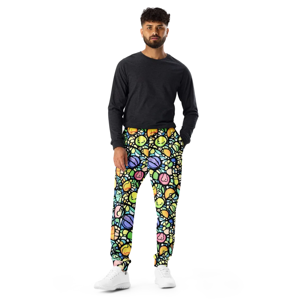 Juicy Geometry on Men's Joggers — Front