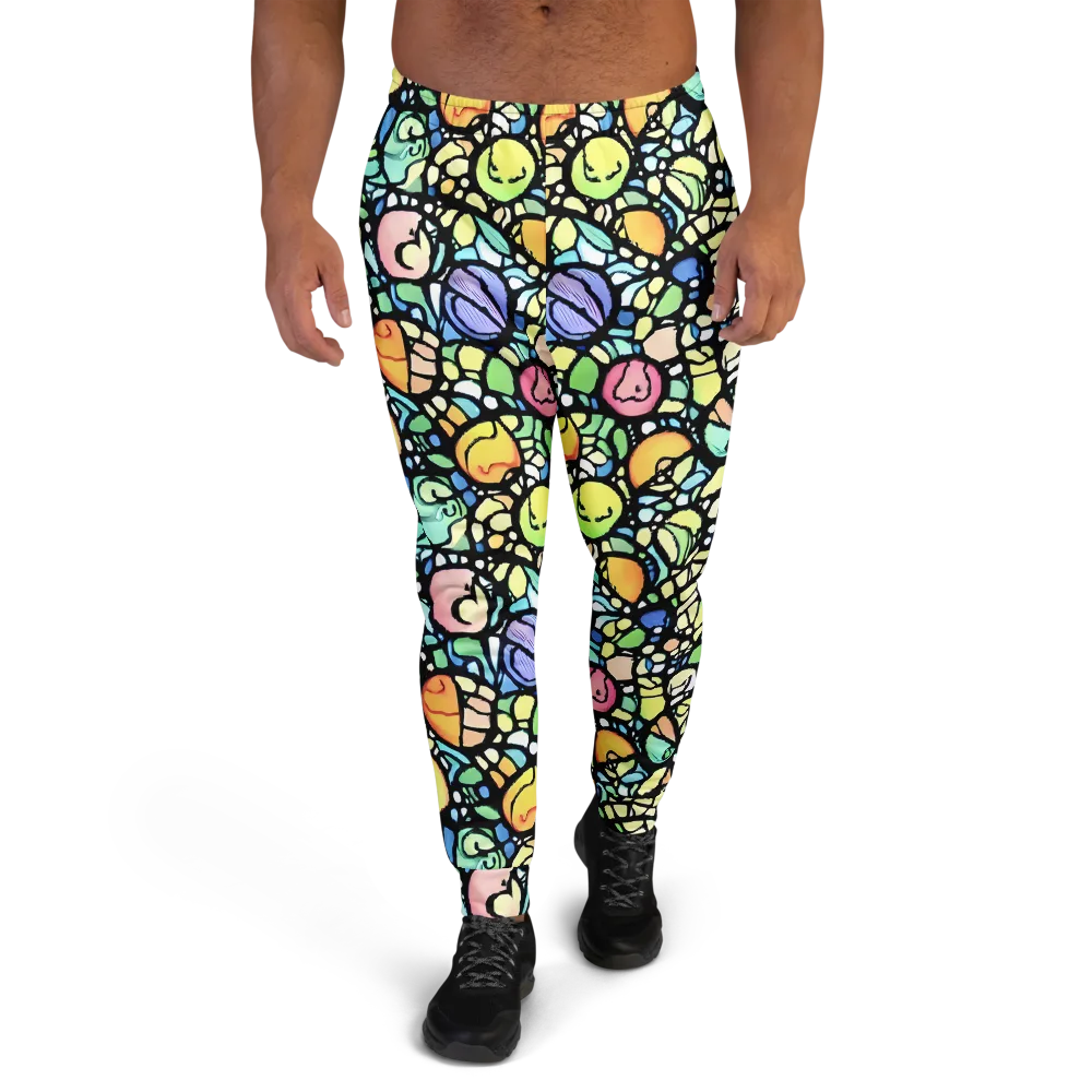 Juicy Geometry on Men's Joggers — Front