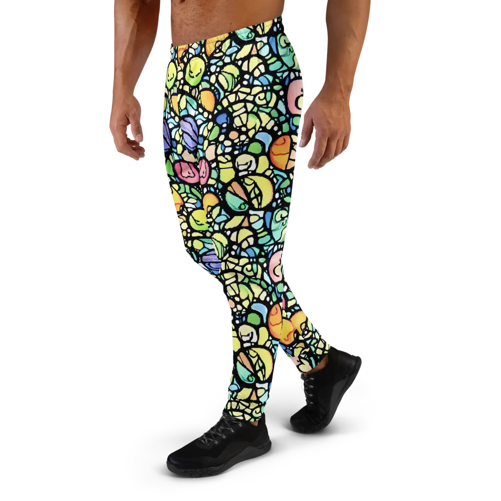 Juicy Geometry on Men's Joggers — Left