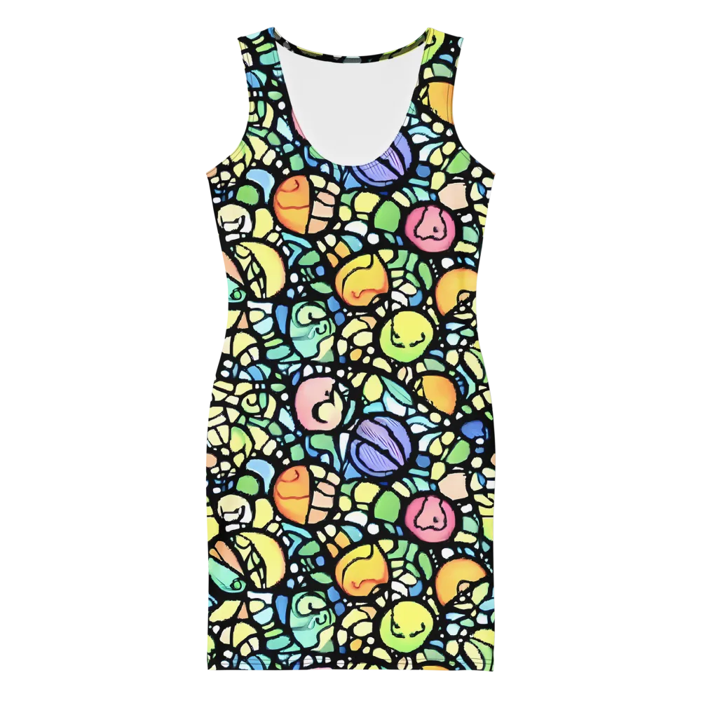 Juicy Geometry on Bodycon Dress — Front