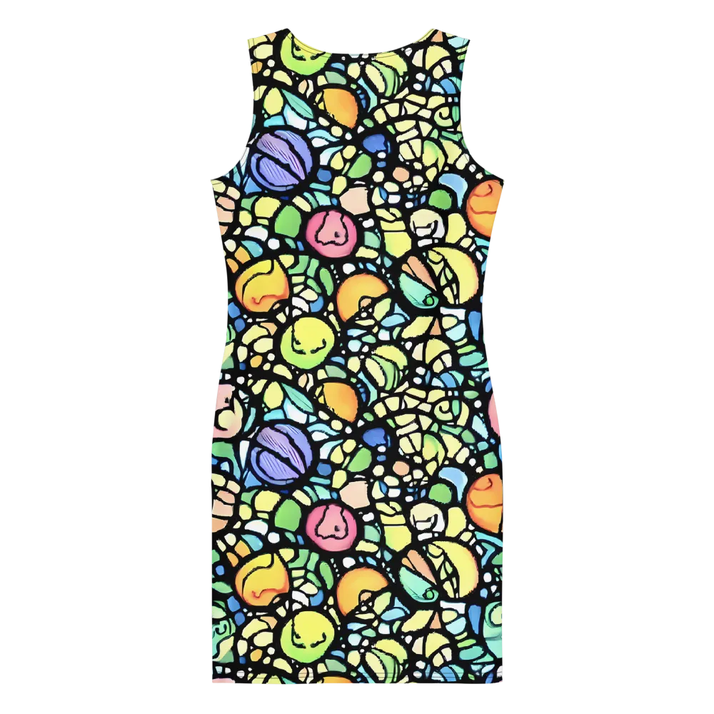 Juicy Geometry on Bodycon Dress — Back