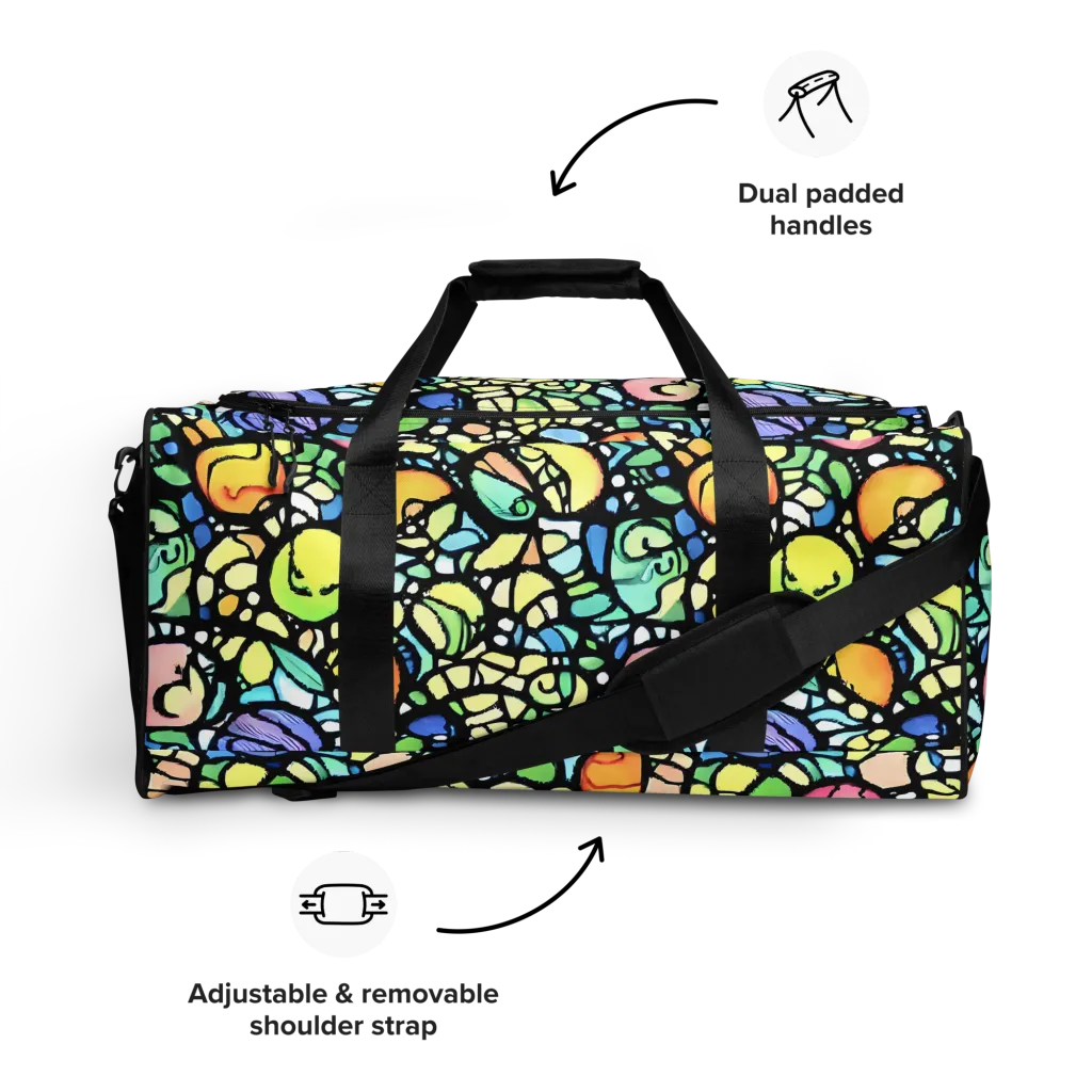 Juicy Geometry on Duffle Bag — Front