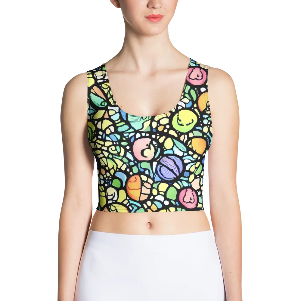 Juicy Geometry on Crop Top — Front