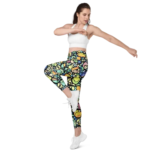 Juicy Geometry on a Leggings with Pockets