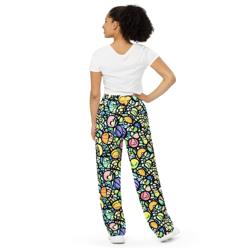 Juicy Geometry on Wide-Leg Pants — Back