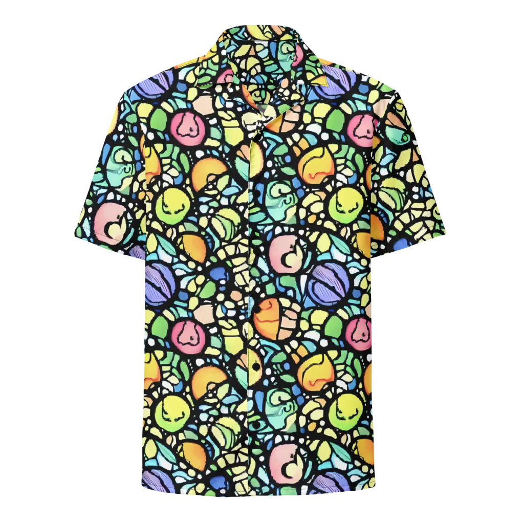 Juicy Geometry on Button Shirt — Front