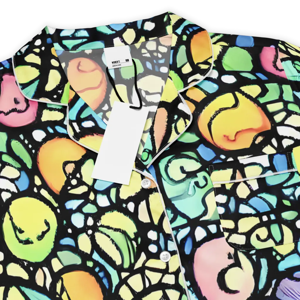 Juicy Geometry on Women's Short Sleeve Pajama Top — Product details
