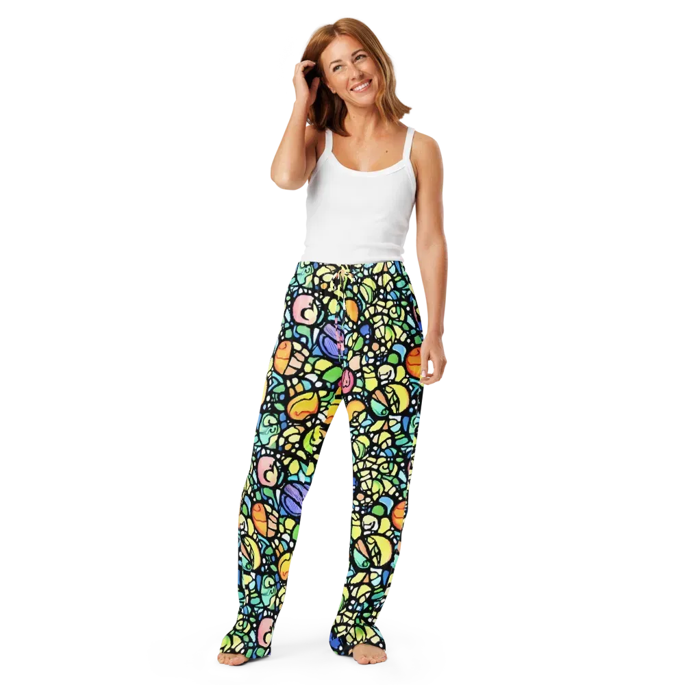 Juicy Geometry on Women's Pajama Pants — Front