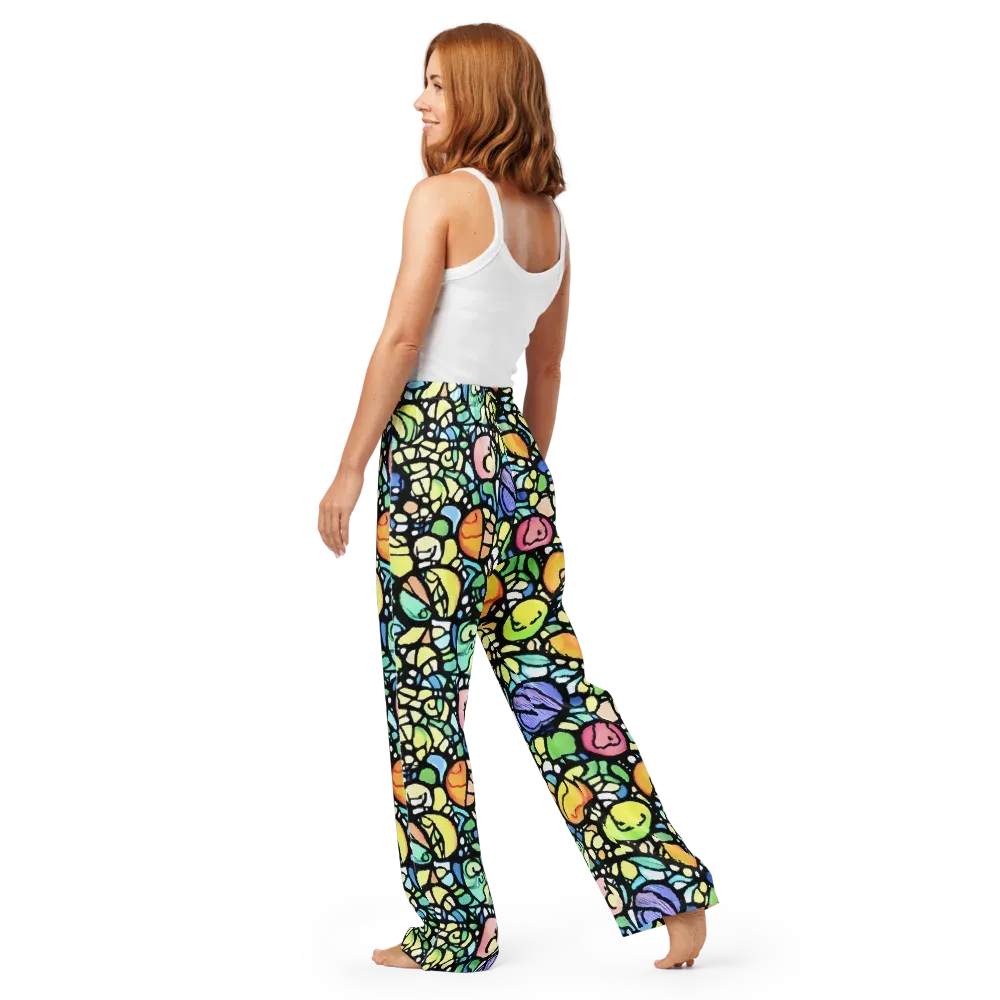 Juicy Geometry on Women's Pajama Pants — Back