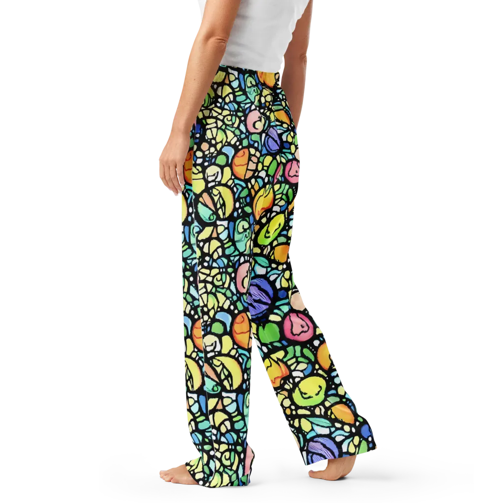 Juicy Geometry on Women's Pajama Pants — Left