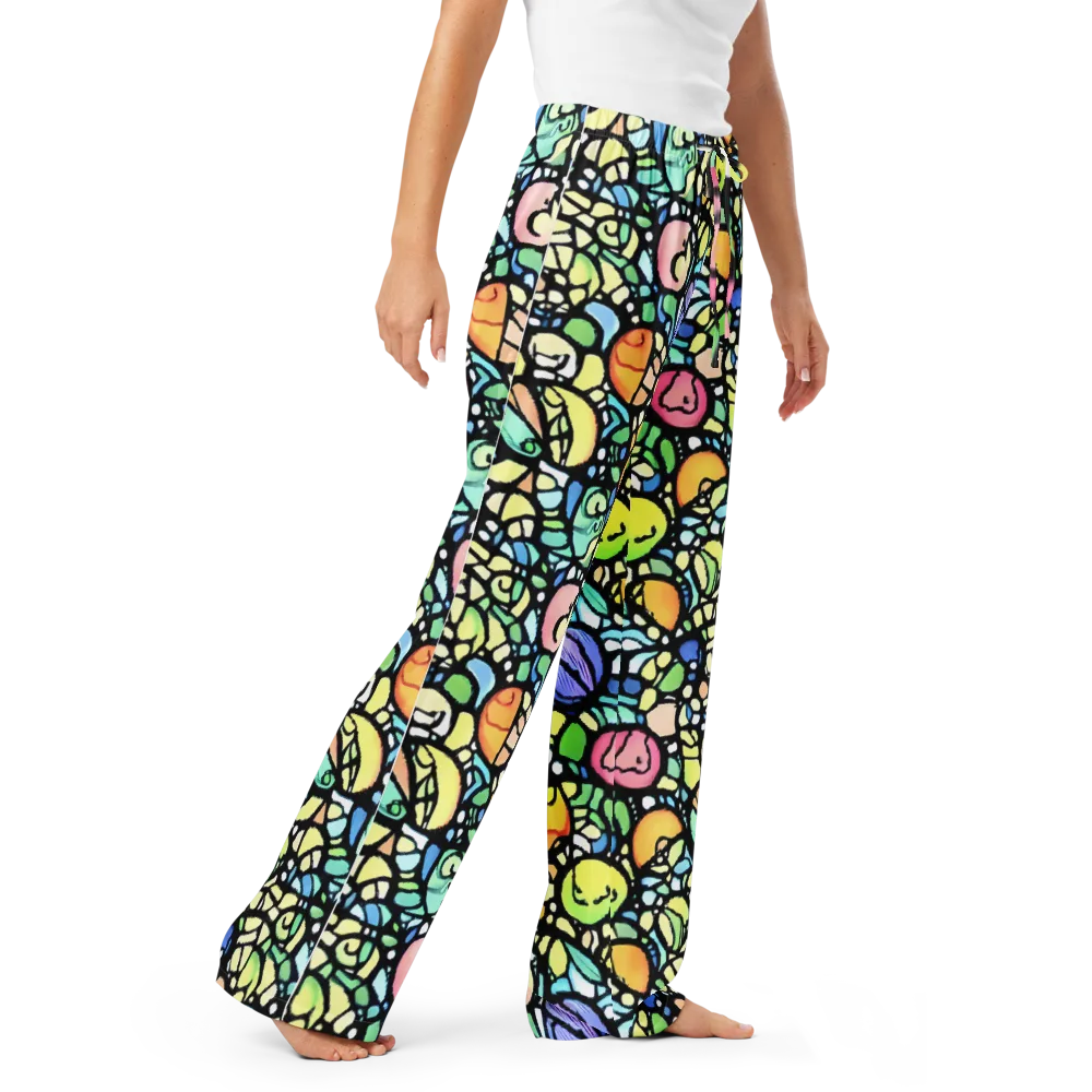 Juicy Geometry on Women's Pajama Pants — Right Front
