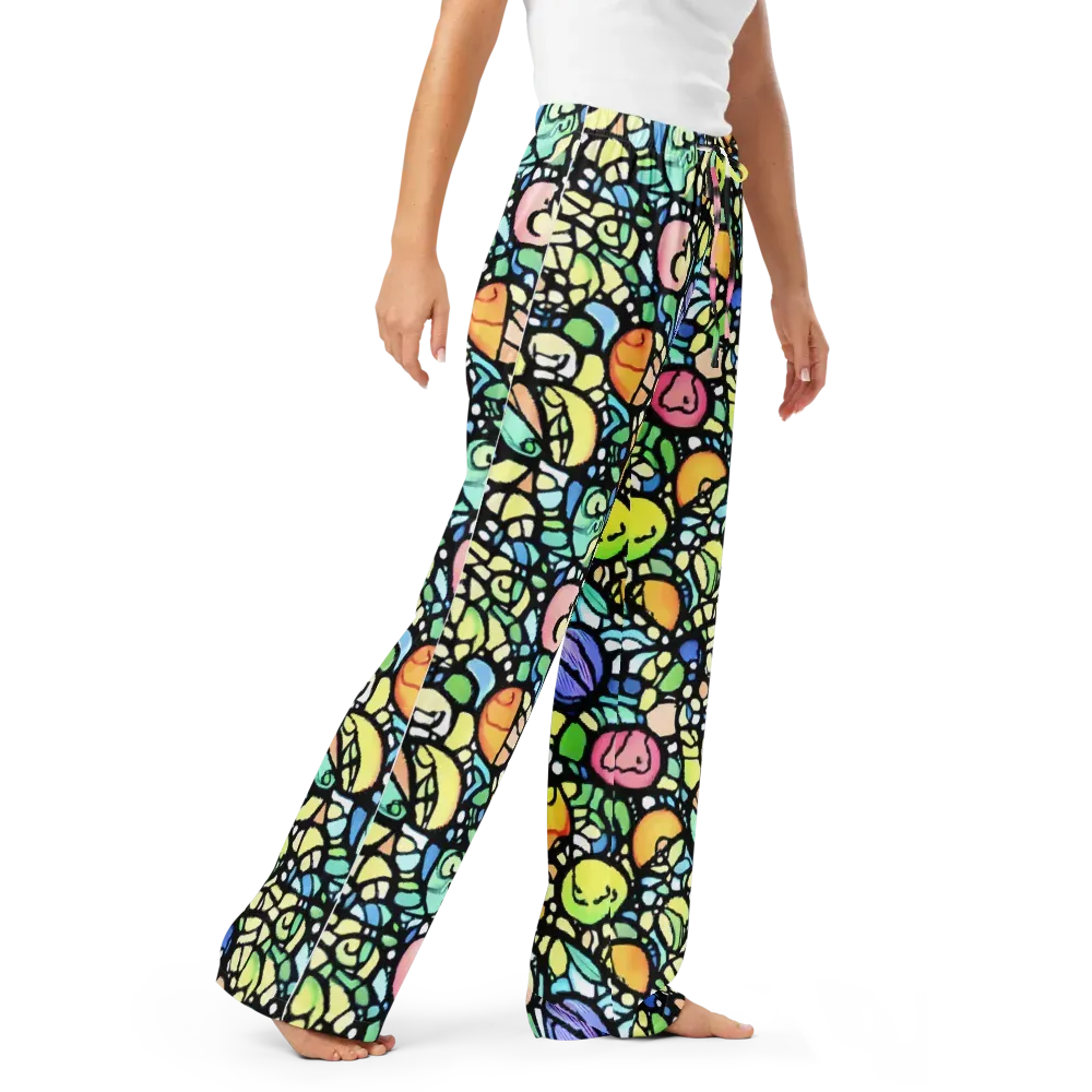 Juicy Geometry on Women's Pajama Pants — Right Front