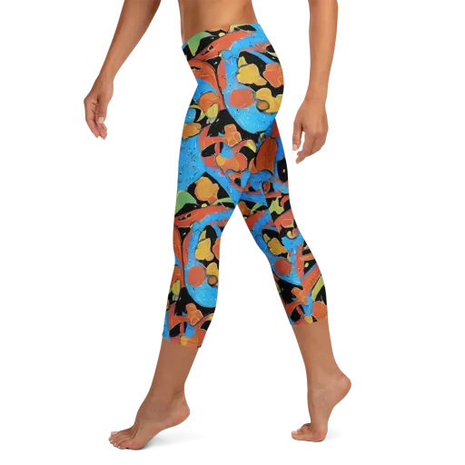 Ultramarine Uproar on a Capri Leggings