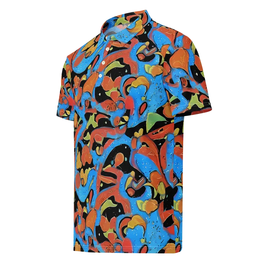 Ultramarine Uproar on Men's Slim Fit Polo Shirt — Left Front