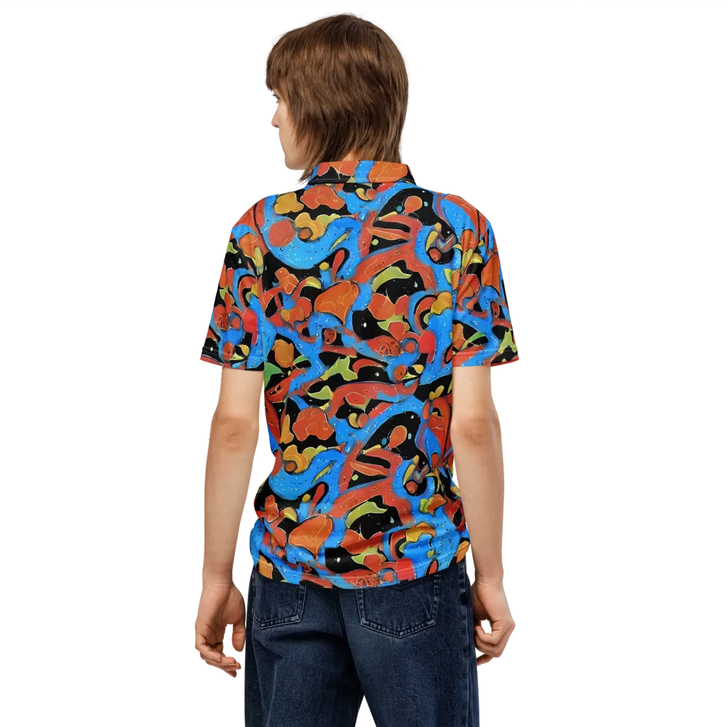 Ultramarine Uproar on Men's Slim Fit Polo Shirt — Back