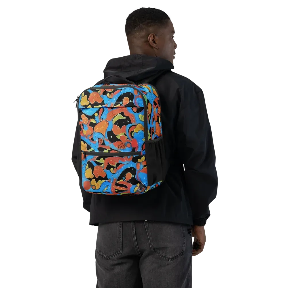 Ultramarine Uproar on Utility Backpack — Back