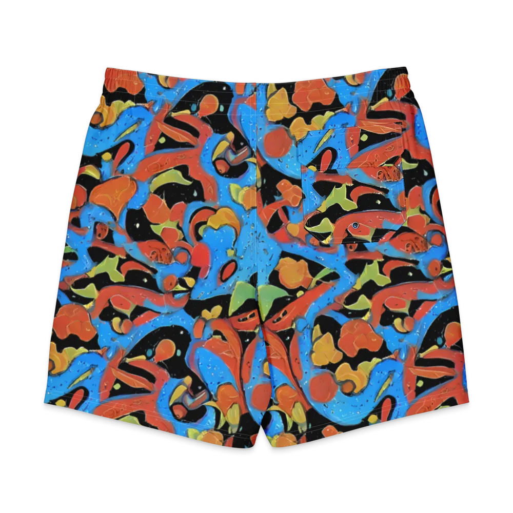 Ultramarine Uproar on Men's Board Shorts — Back