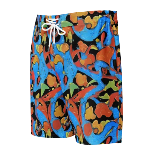 Ultramarine Uproar on a Men's Board Shorts