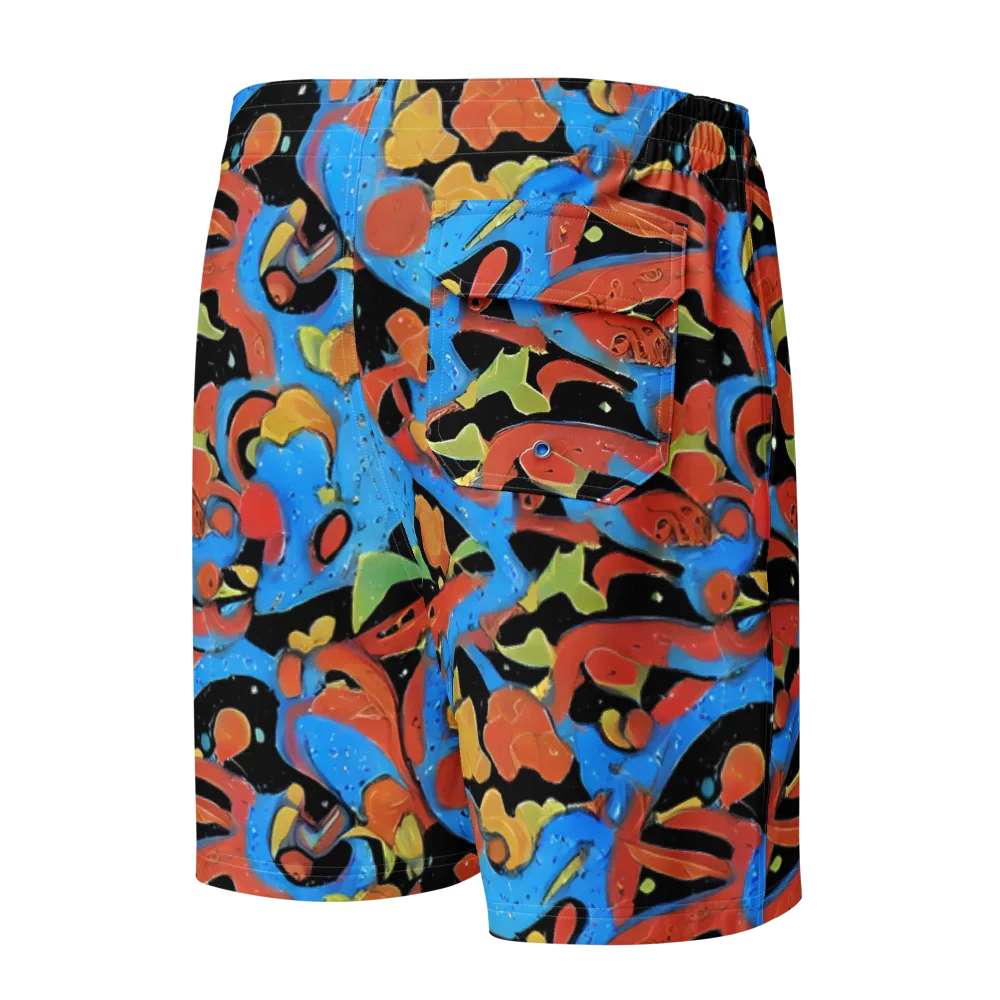 Ultramarine Uproar on Men's Board Shorts — Back