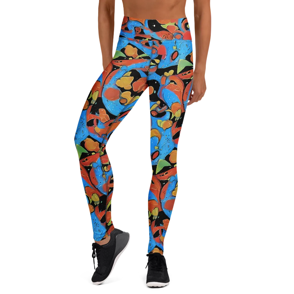 Ultramarine Uproar on Yoga Leggings — Front
