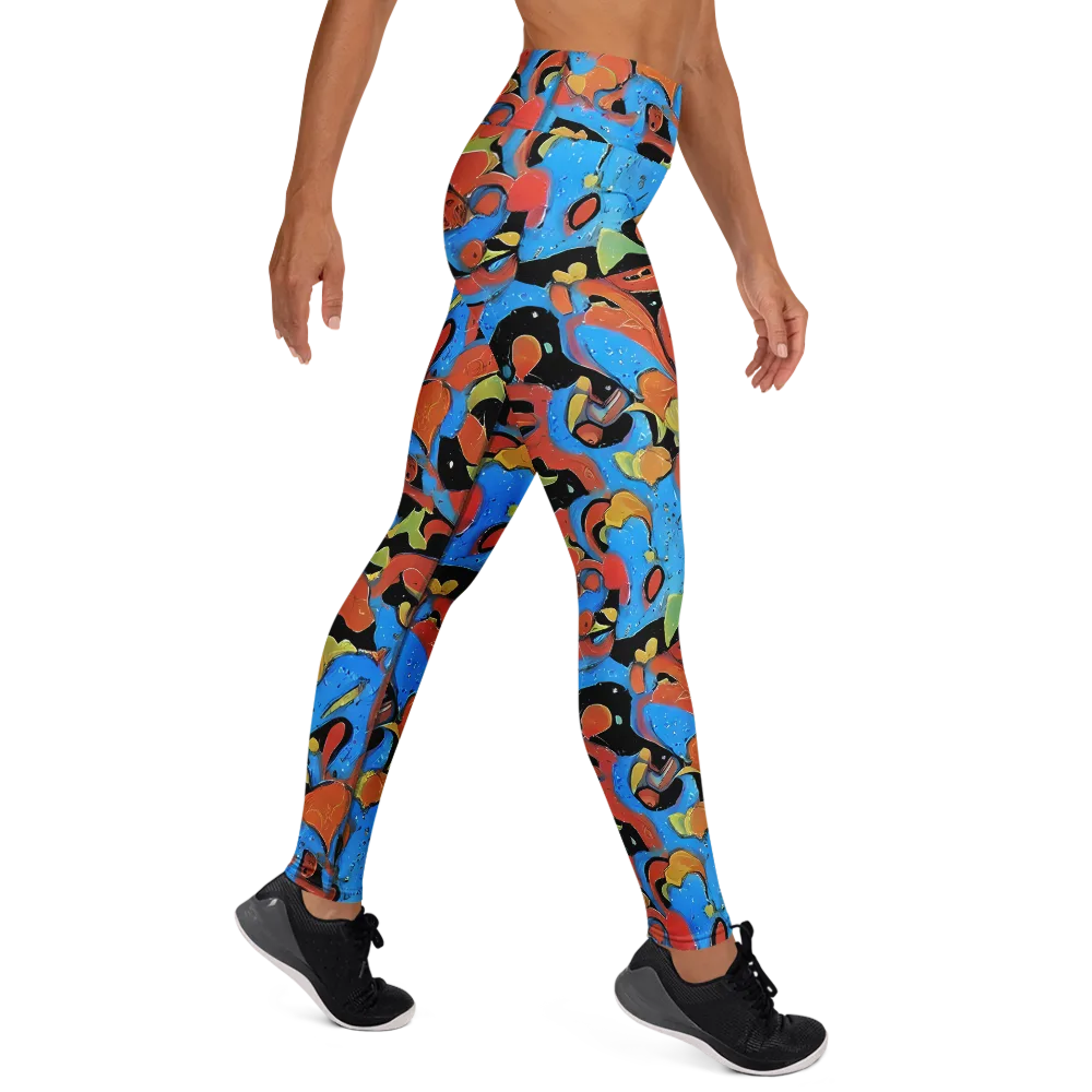 Ultramarine Uproar on Yoga Leggings — Right