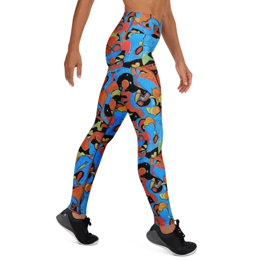 Ultramarine Uproar on a Yoga Leggings