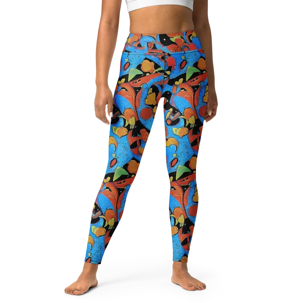 Ultramarine Uproar on Yoga Leggings — Front
