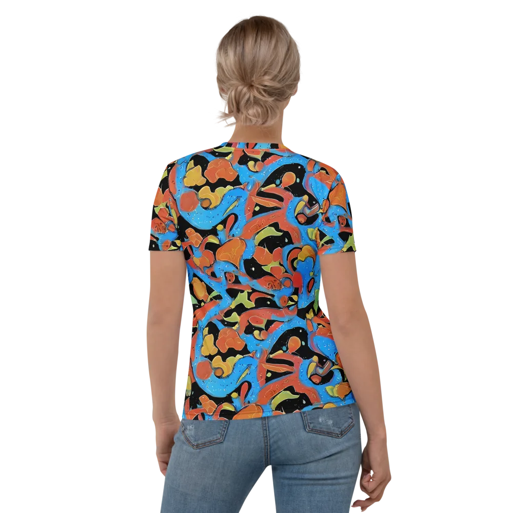Ultramarine Uproar on Women's Crew Neck T-Shirt — Back