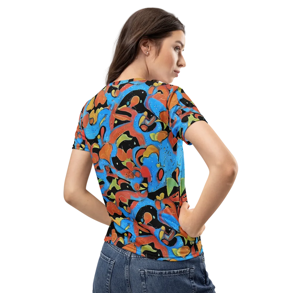 Ultramarine Uproar on Women's Crew Neck T-Shirt — Back