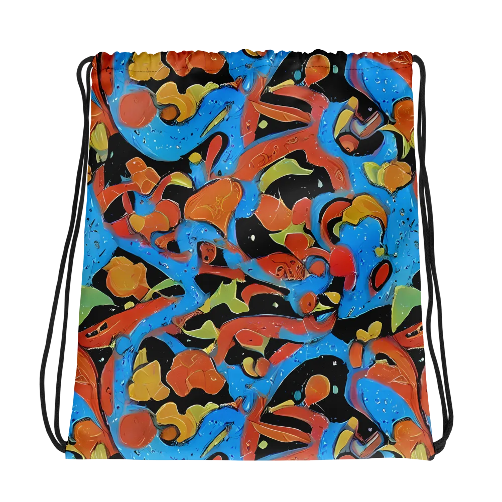 Ultramarine Uproar on Drawstring Bag — Photo