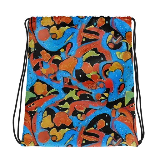 Ultramarine Uproar on a Drawstring Bag