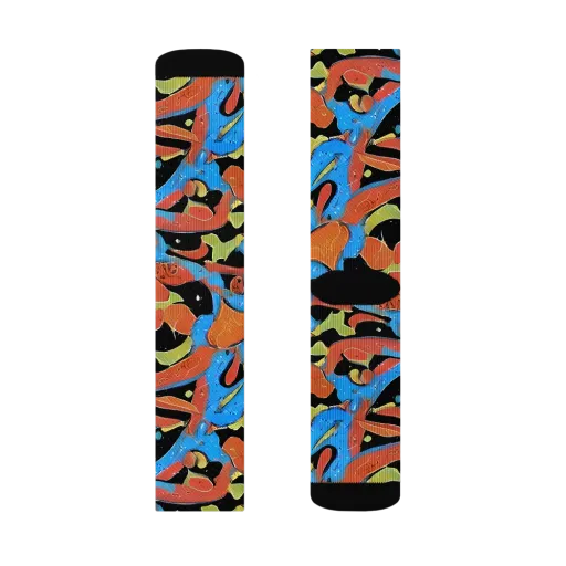 Ultramarine Uproar on a Socks