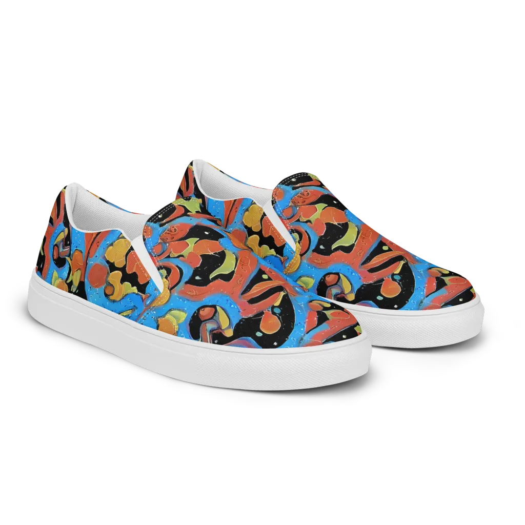 Ultramarine Uproar on Women's Slip-On Canvas Shoes — Right Front