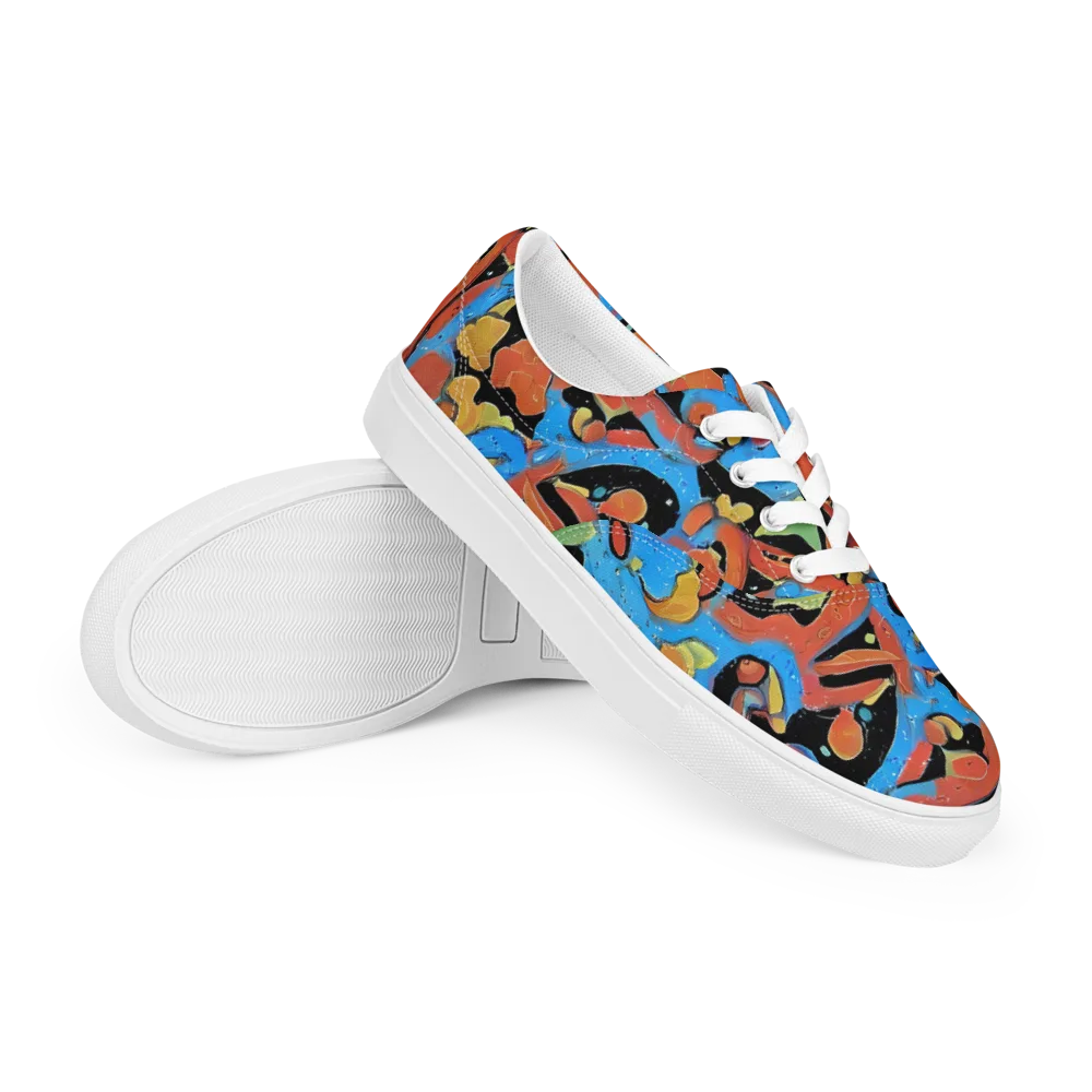 Ultramarine Uproar on Men's Lace-Up Canvas Shoes — Right Front