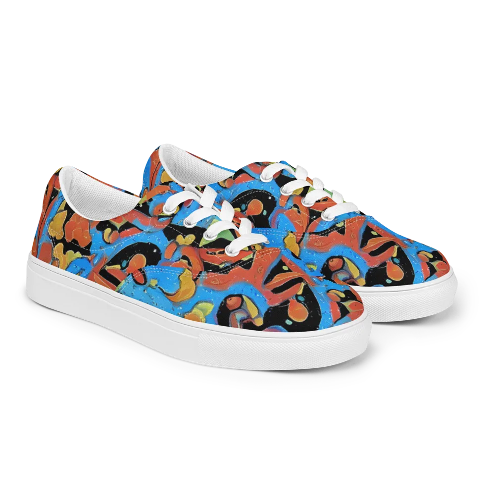 Ultramarine Uproar on Men's Lace-Up Canvas Shoes — Right Front