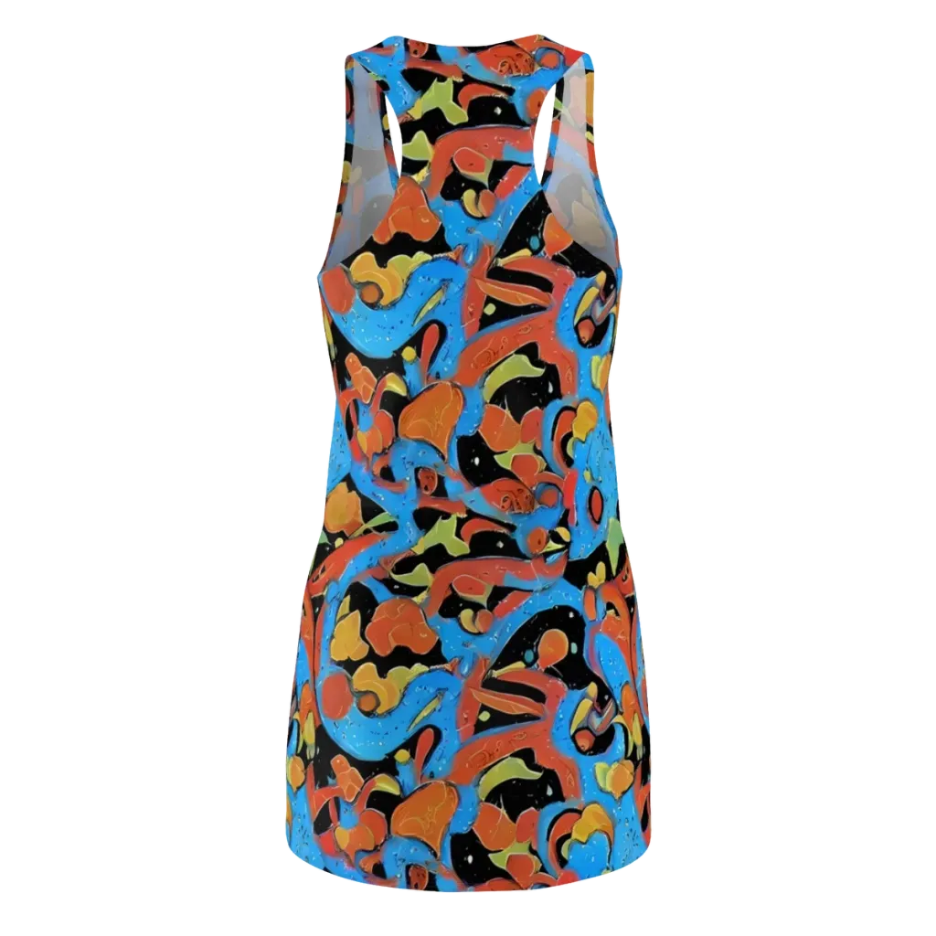 Ultramarine Uproar on Racerback Dress — Back