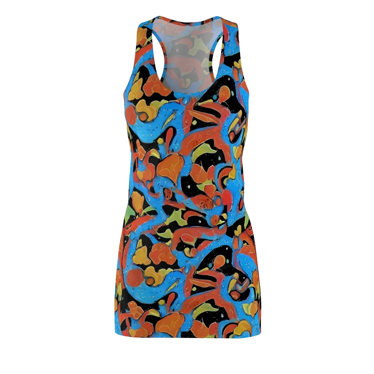 Ultramarine Uproar on Racerback Dress — Front