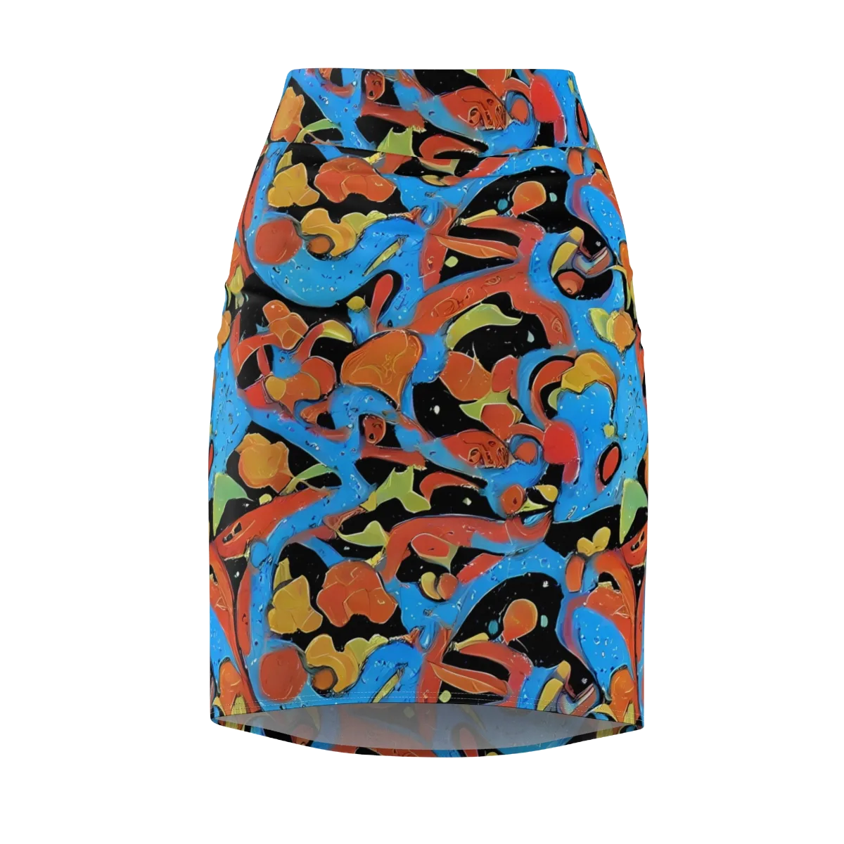 Ultramarine Uproar on Pencil Skirt — Front