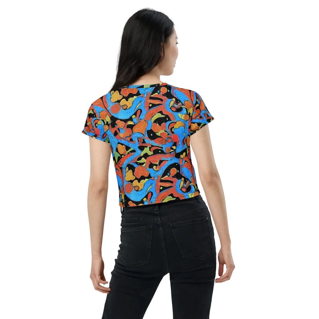 Ultramarine Uproar on Crop Tee — Back