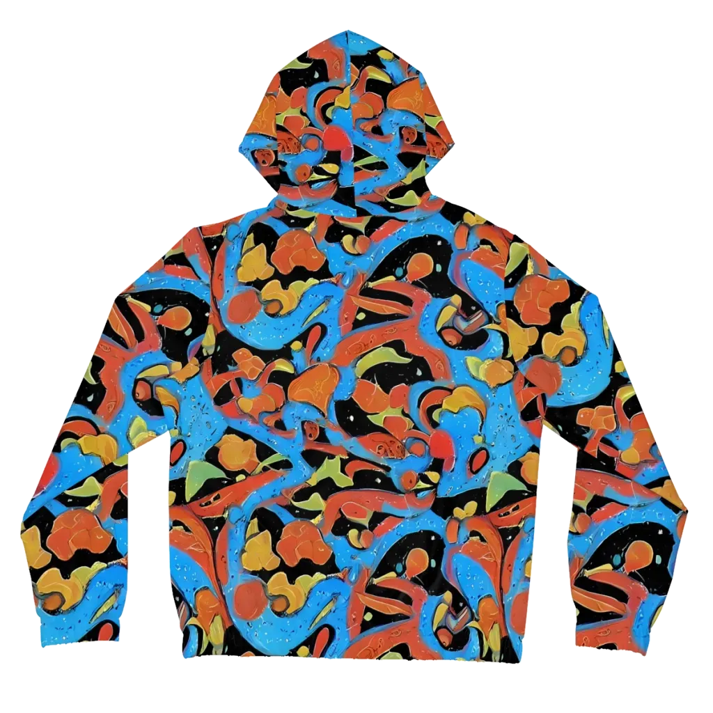 Ultramarine Uproar on Women's Full-Zip Hoodie — Back