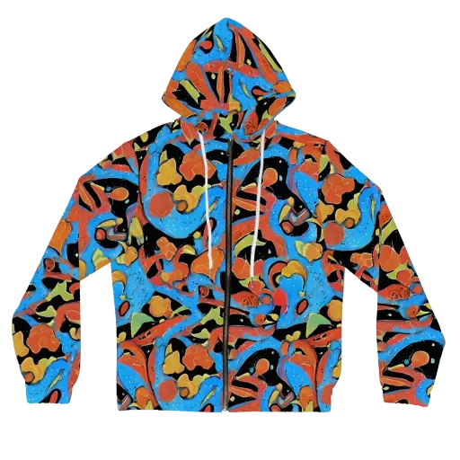Ultramarine Uproar on a Women's Full-Zip Hoodie